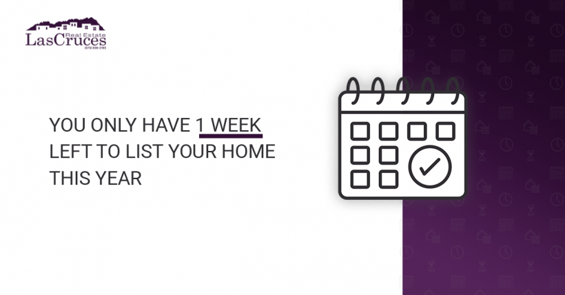 You Have 1 Week Left to List Your Home This Year